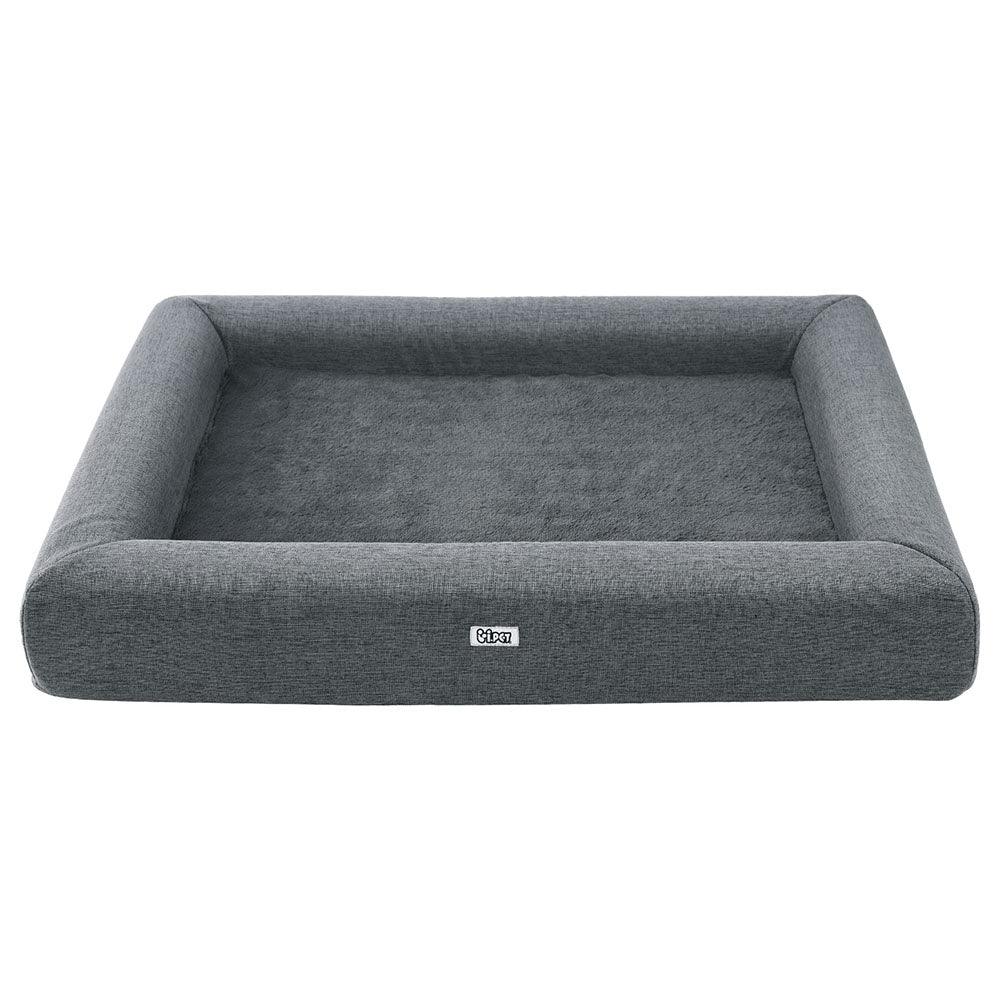 i.Pet Pet Bed Dog Cat Large Calming Soft Sofa Cushion Egg Crate Washable Grey - Harrogates
