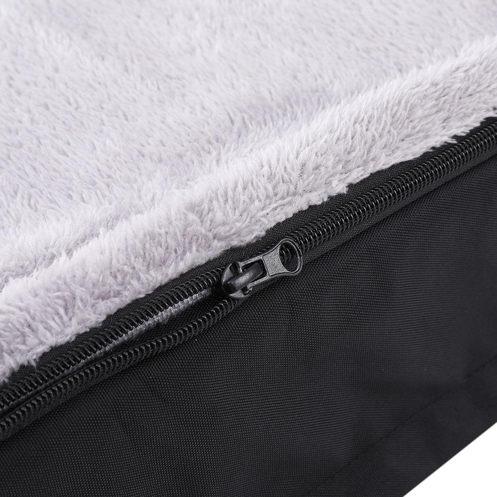 i.Pet Pet Bed Dog Cat Large Calming Soft Sofa Foam Cushion Washable Cover Grey - Harrogates
