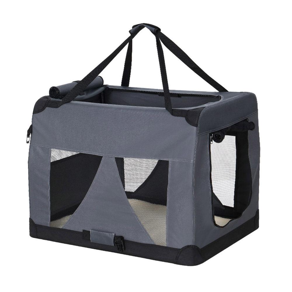 i.Pet Pet Carrier Soft Crate Dog Cat Travel 82x58CM Portable Foldable Car XL - Harrogates