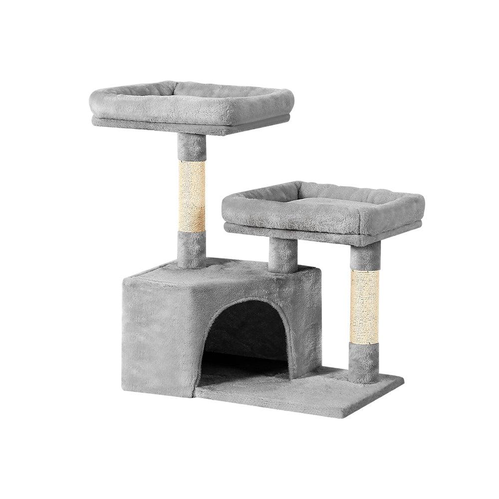 i.Pet Cat Tree 69cm Scratching Post Tower Scratcher Wood Condo House Bed Trees - Harrogates