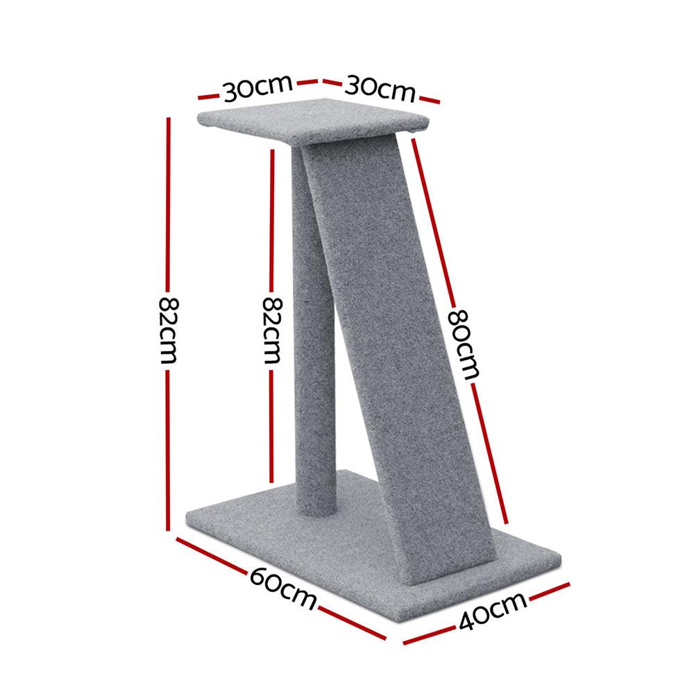 i.Pet Cat Tree 82cm Scratching Post Tower Scratcher Condo Trees Climb House - Harrogates