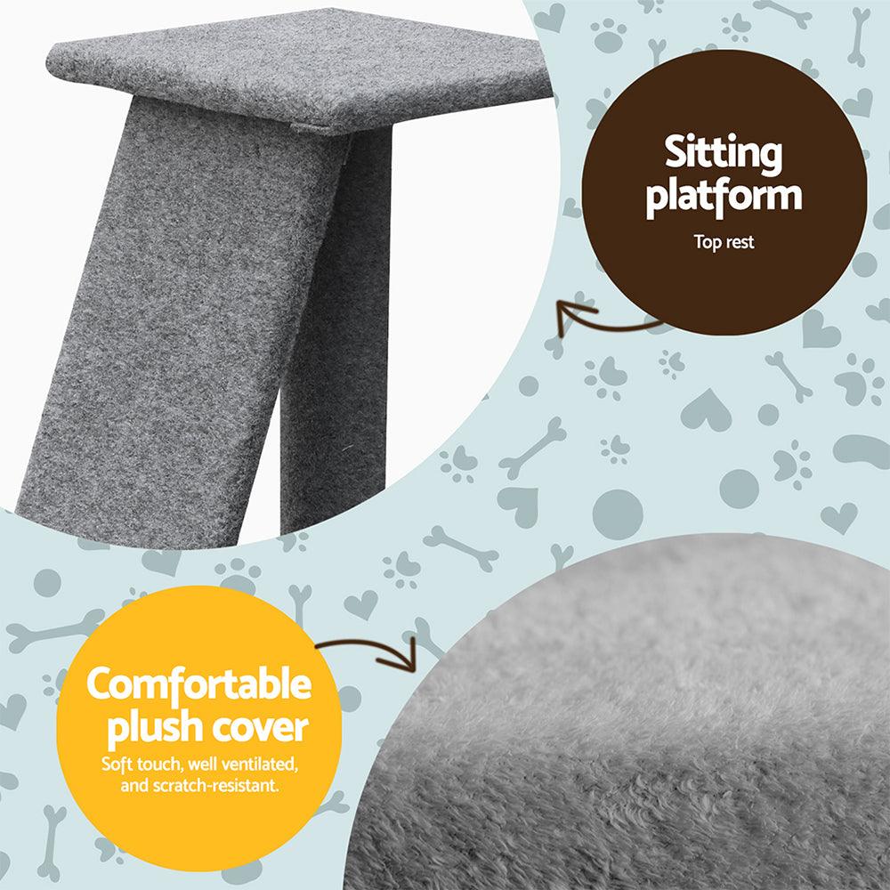 i.Pet Cat Tree 82cm Scratching Post Tower Scratcher Condo Trees Climb House - Harrogates