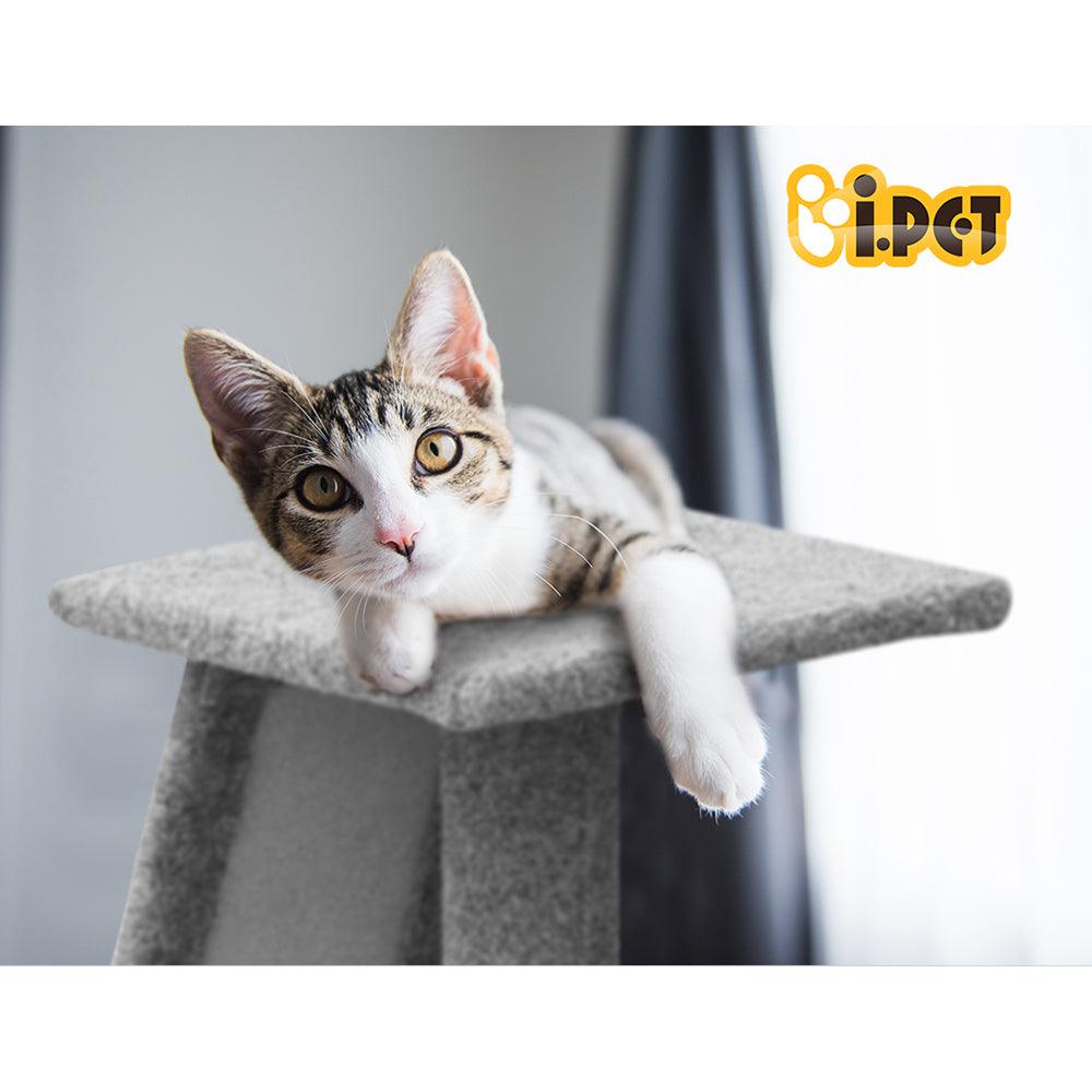 i.Pet Cat Tree 82cm Scratching Post Tower Scratcher Condo Trees Climb House - Harrogates