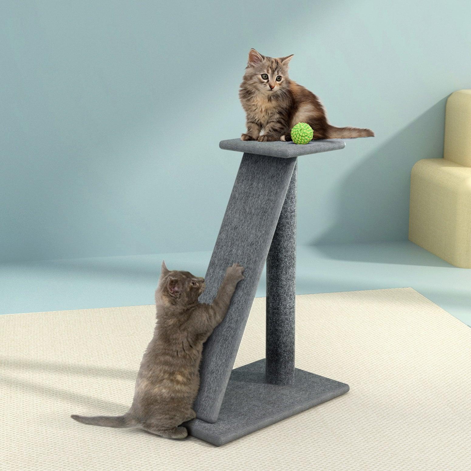 i.Pet Cat Tree 82cm Scratching Post Tower Scratcher Condo Trees Climb House - Harrogates