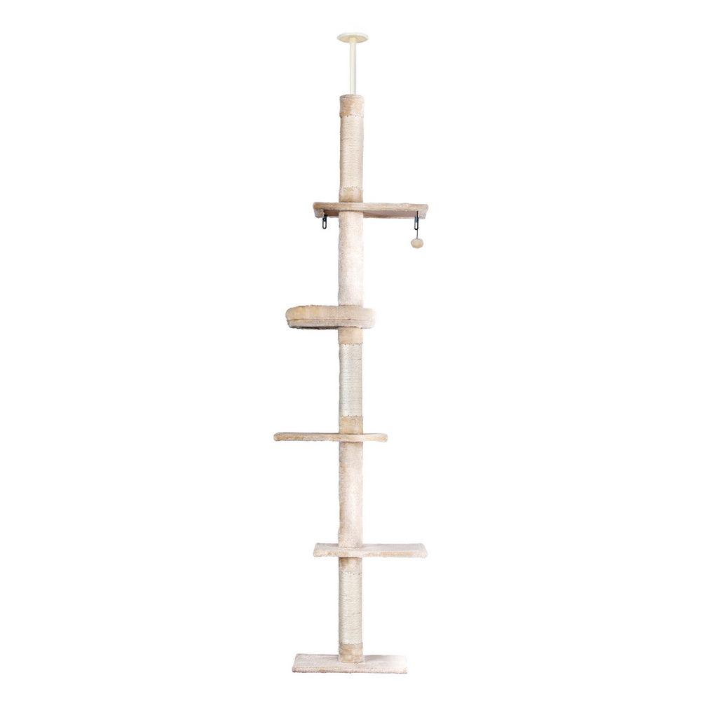 i.Pet Cat Tree 290cm Tower Scratching Cats Post Scratcher Floor to Ceiling Bed - Harrogates