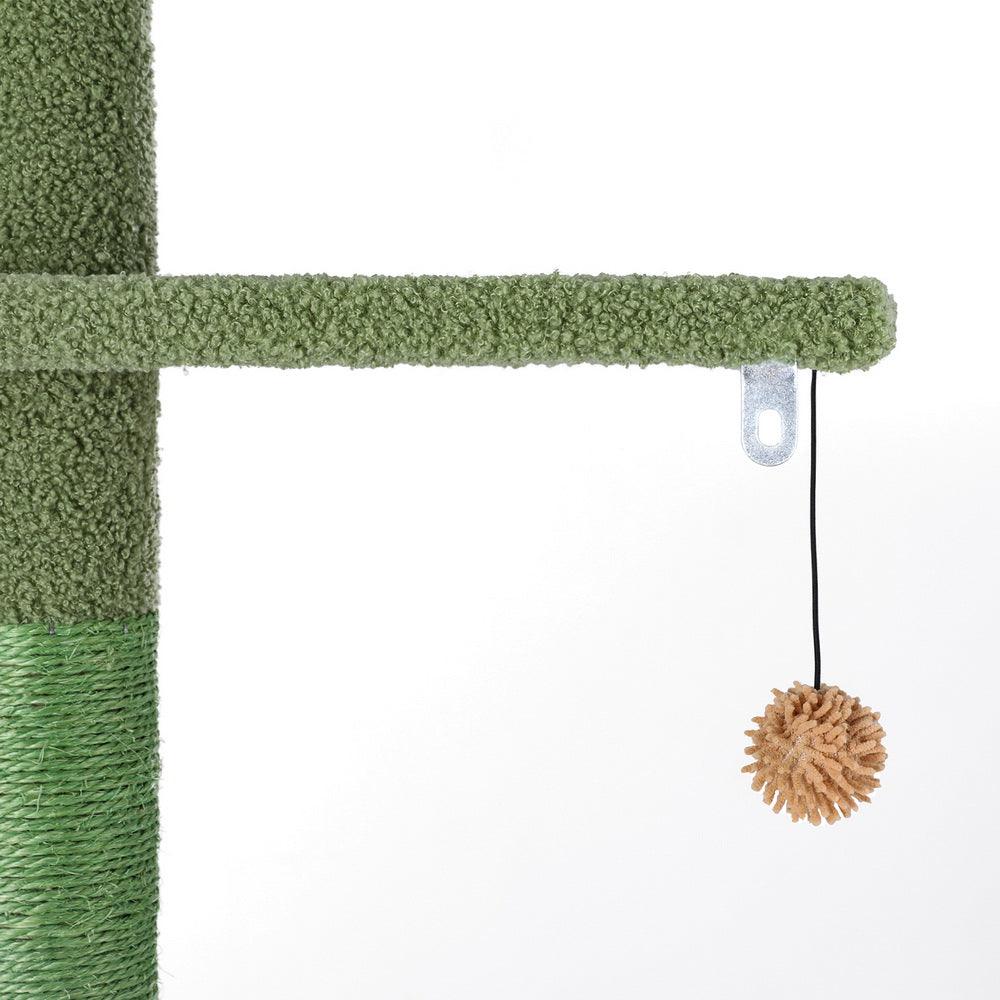 i.Pet Cat Tree Tower Scratching Post Scratcher Floor to Ceiling Cats Bed 290cm - Harrogates