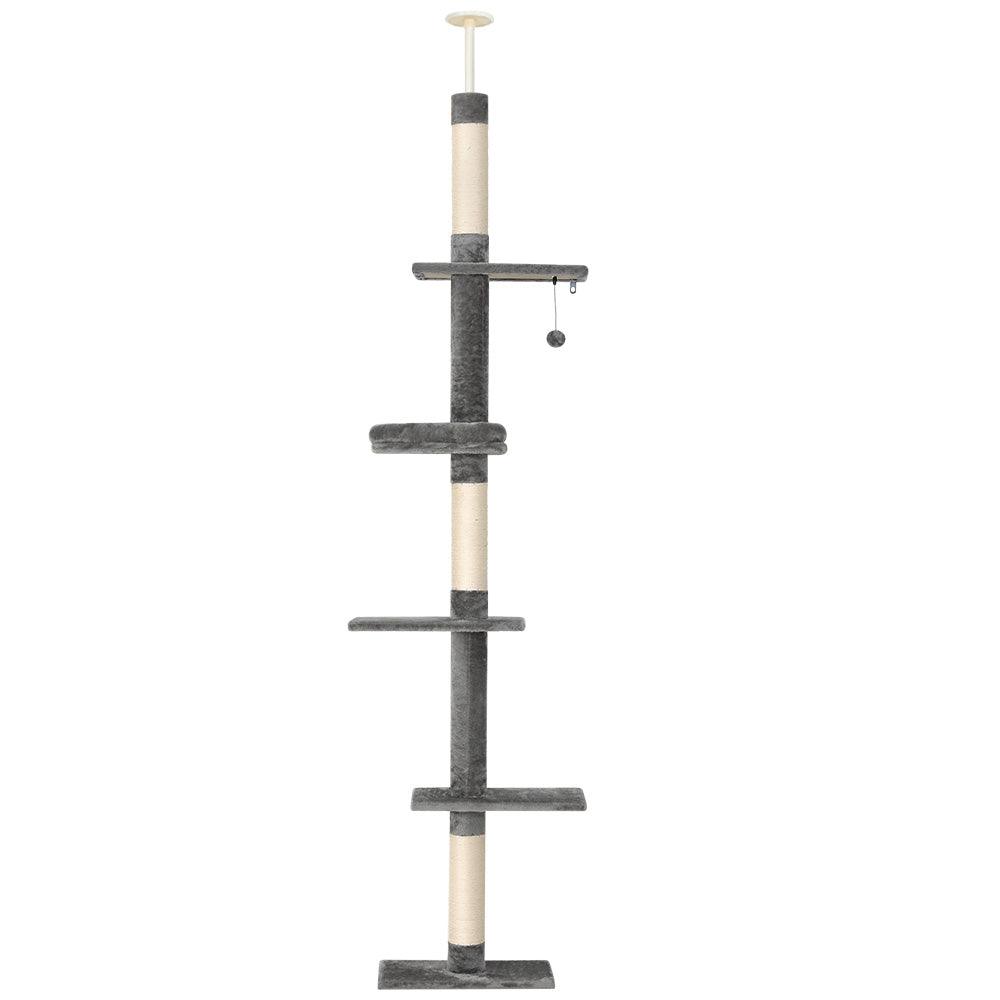 i.Pet Cat Tree 290cm Tower Scratching Post Scratcher Floor to Ceiling Cats Bed - Harrogates