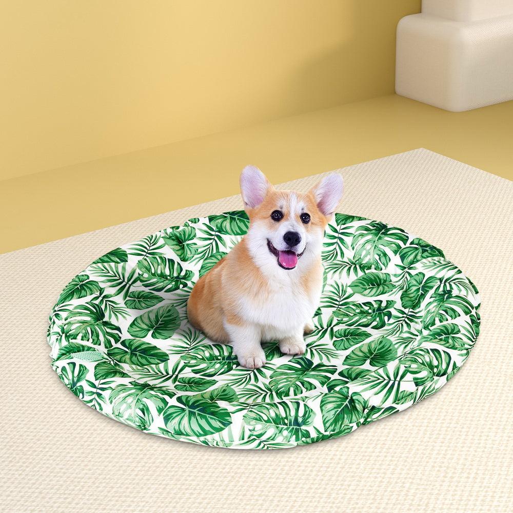 i.Pet Pet Cooling Mat Gel Dog Cat Self-cool Puppy Large Round Bed Summer Cushion - Harrogates