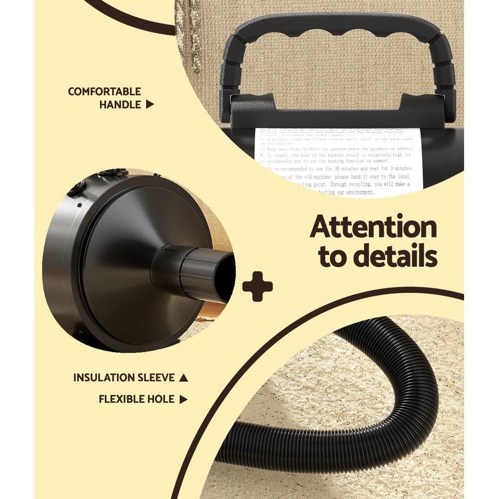 i.Pet Pet Hair Dryer Dog Cat Grooming Speed Blower Hairdryer Heater Low Noise - Harrogates