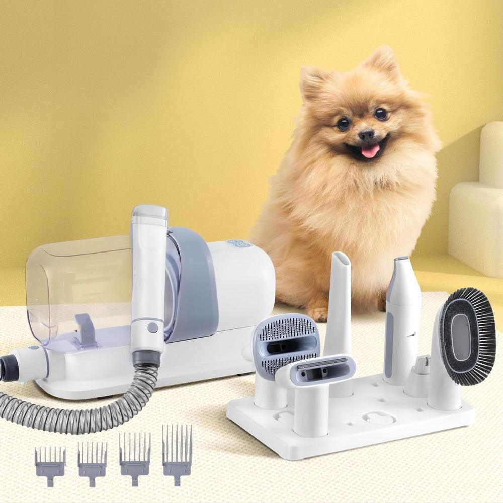 i.Pet Pet Grooming Kit Vacuum Dog Cat Hair Dryer Remover Clipper Brushes Cleaning - Harrogates