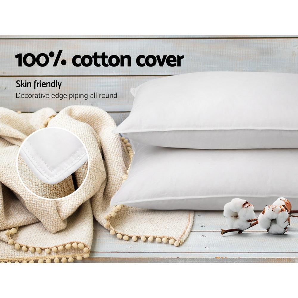 Giselle Bedding Duck Feather Down Pillow Twin Pack - Harrogates