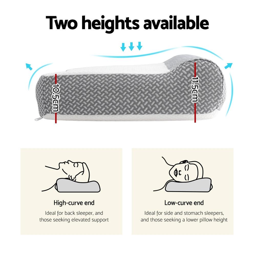 Giselle Contour Pillow Memory Foam - Harrogates