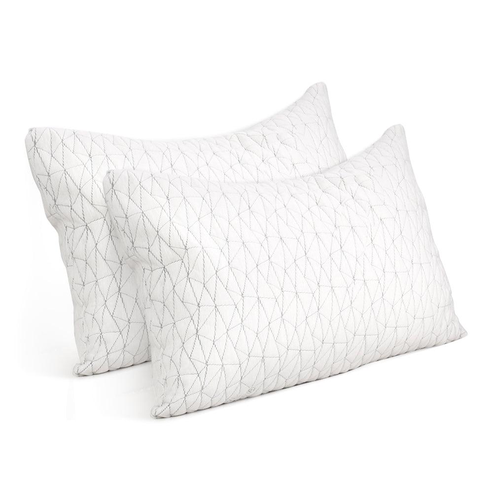 Giselle Bedding Memory Foam Pillow King Size Twin Pack - Harrogates