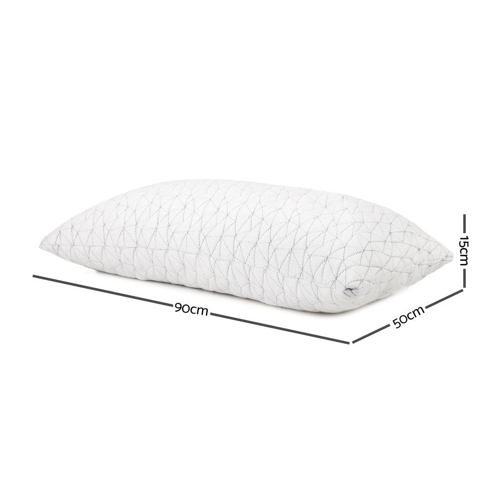 Giselle Bedding Memory Foam Pillow King Size Twin Pack - Harrogates