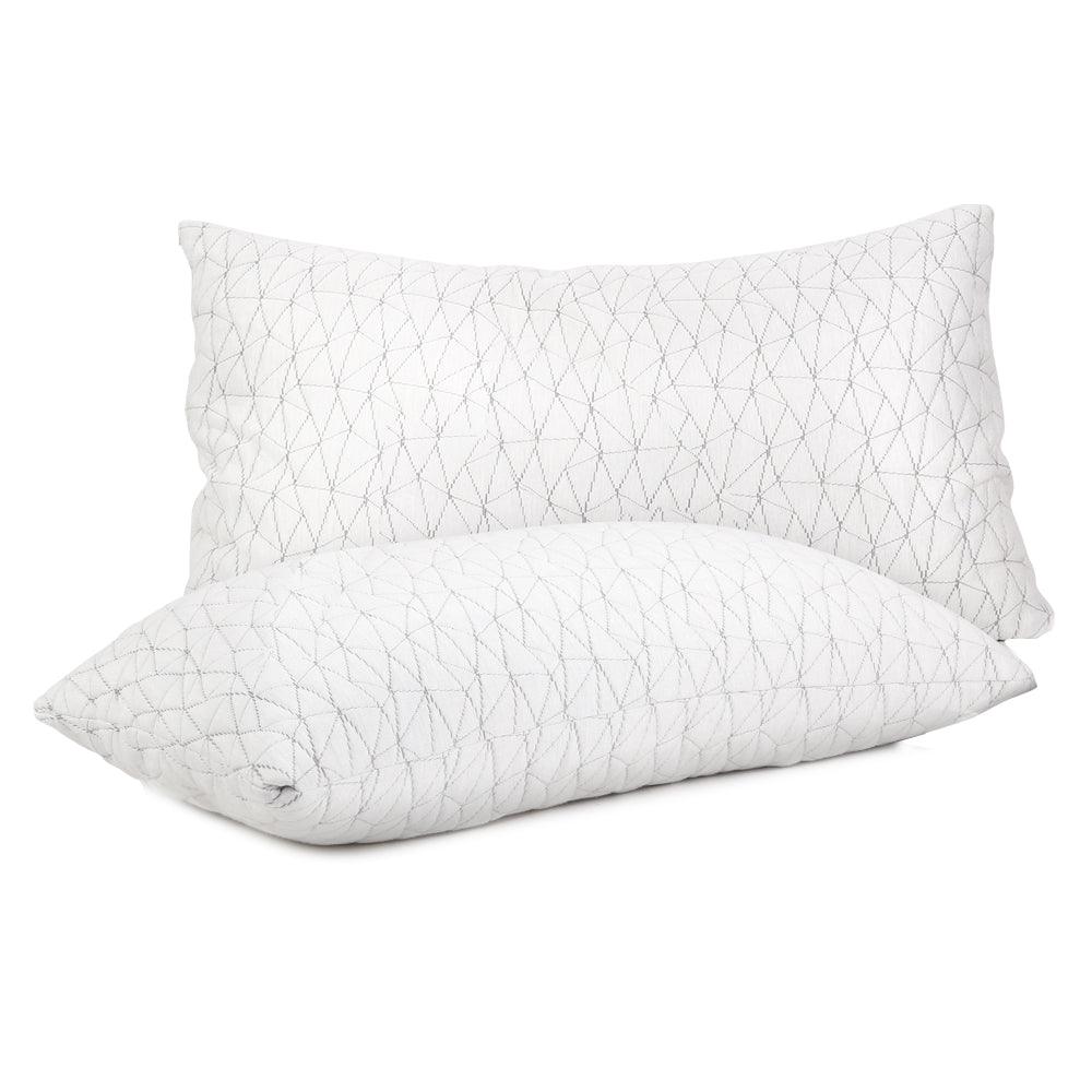 Giselle Bedding Memory Foam Pillow King Size Twin Pack - Harrogates