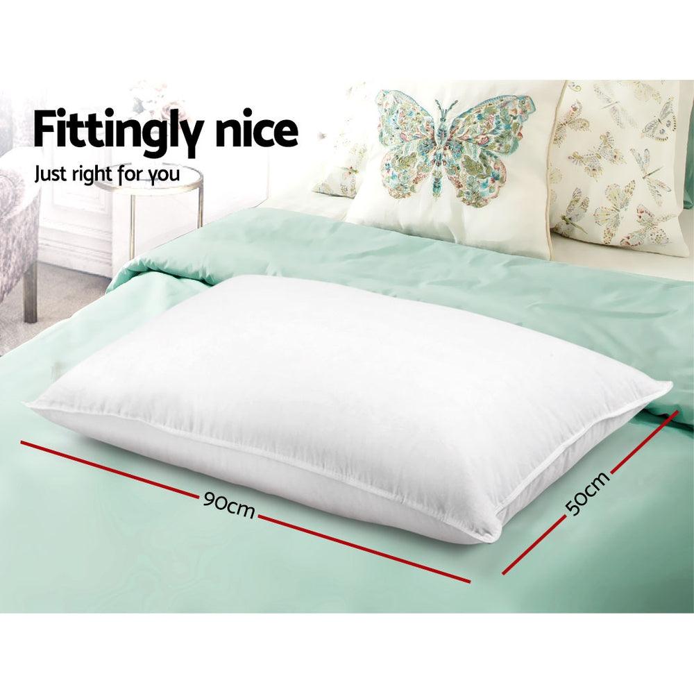 Giselle Bedding 4 Pack Bed Pillow Family Hotel 50X90CM - Harrogates