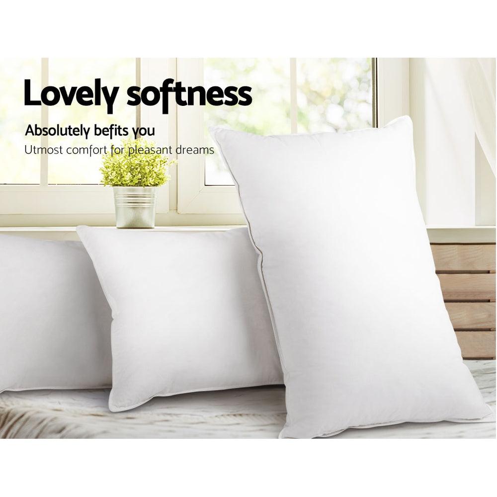 Giselle Bedding 4 Pack Bed Pillow Family Hotel 50X90CM - Harrogates