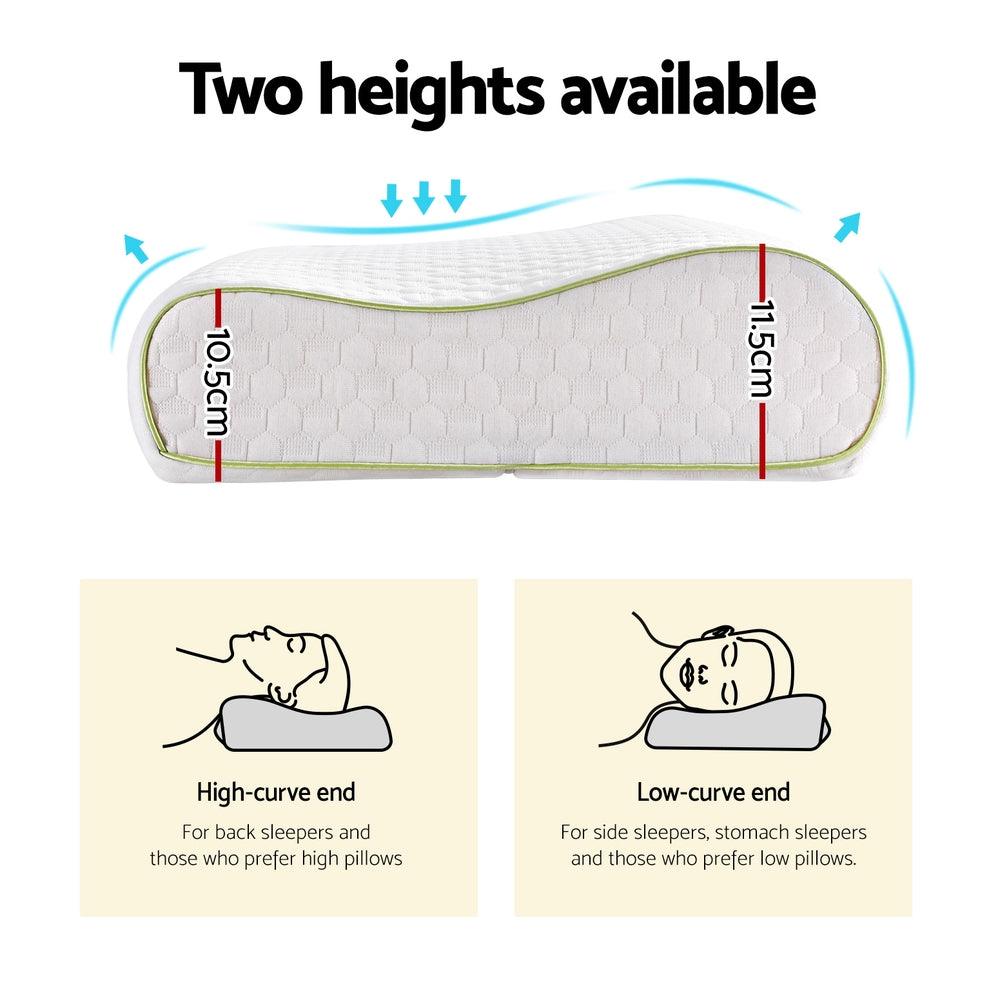 Giselle Memory Foam Pillow Contour Neck - Harrogates