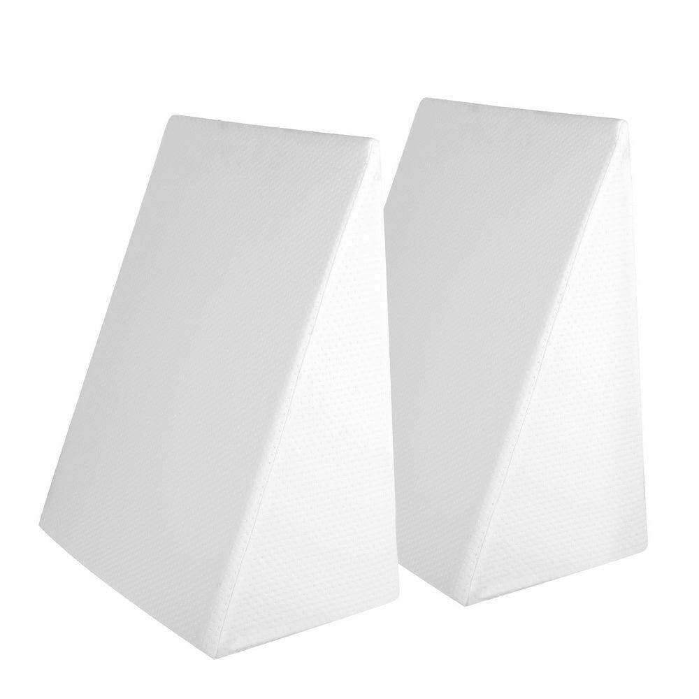 Giselle Bedding Wedge Pillow White Twin Pack - Harrogates