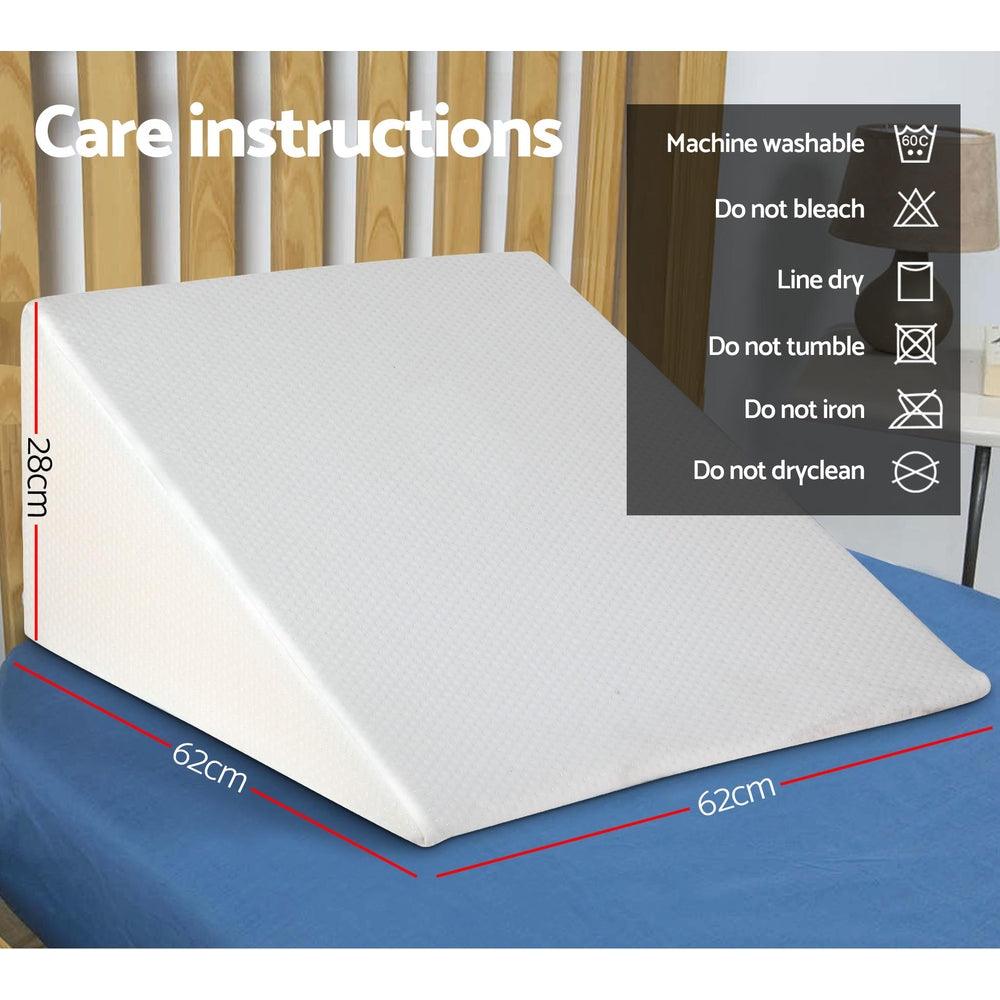 Giselle Bedding Wedge Pillow White Twin Pack - Harrogates