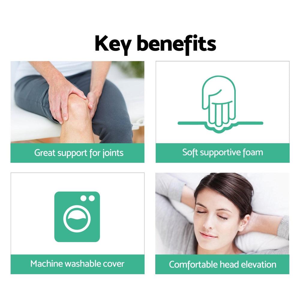 Giselle Bedding Wedge Pillow White Twin Pack - Harrogates