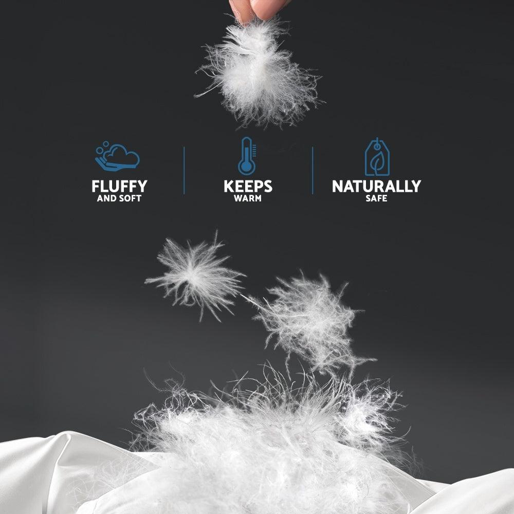 Giselle Bedding 700GSM Duck Down Feather Quilt Super King - Harrogates