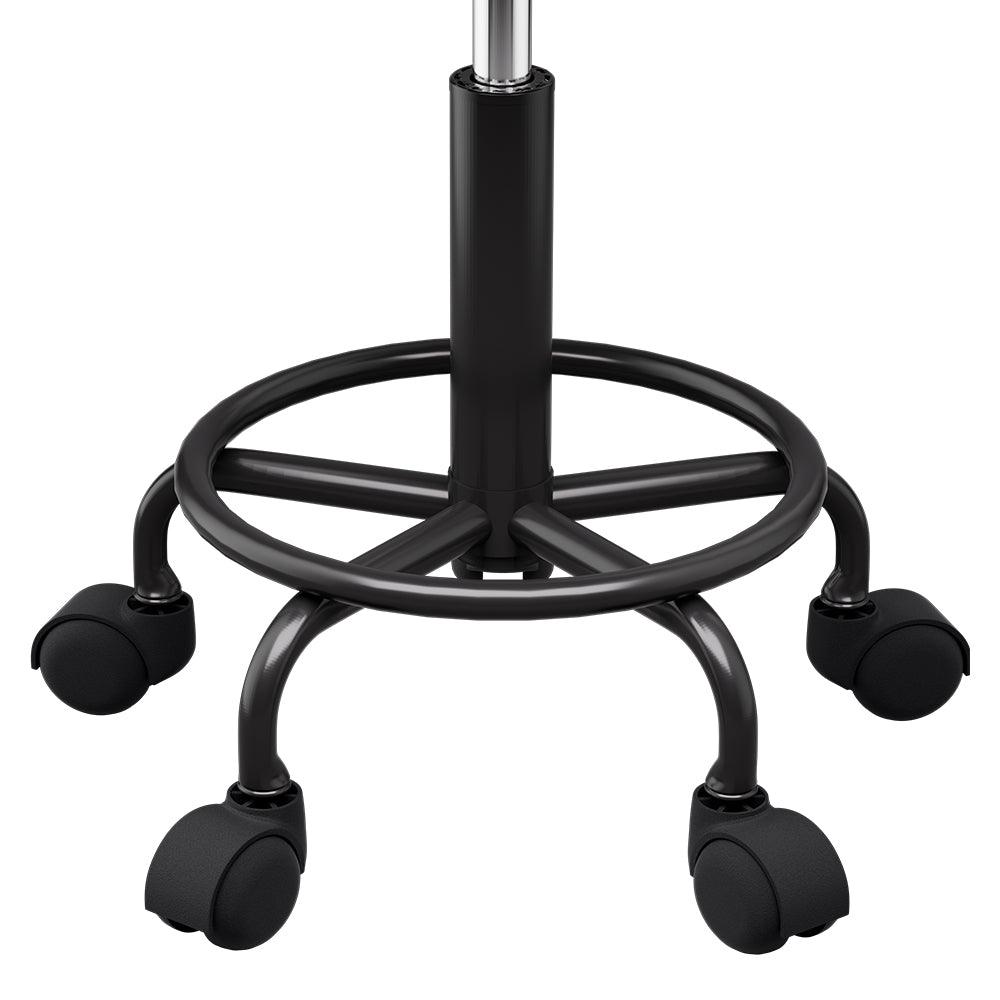 Artiss Salon Stool Round Swivel Chairs Black - Harrogates