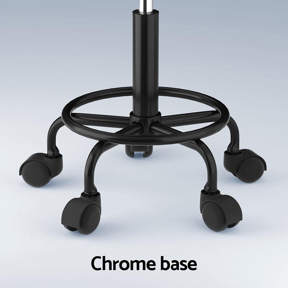 Artiss Salon Stool Square Swivel Chair Black - Harrogates