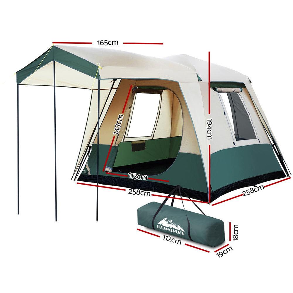 Weisshorn Instant Up Camping Tent 4 Person Pop up Tents Family Hiking Dome Camp - Harrogates