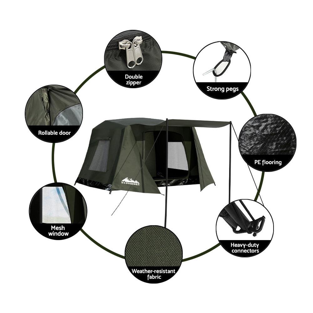 Weisshorn Camping Tent Instant Up 2-3 Person Tents Outdoor Hiking Shelter - Harrogates