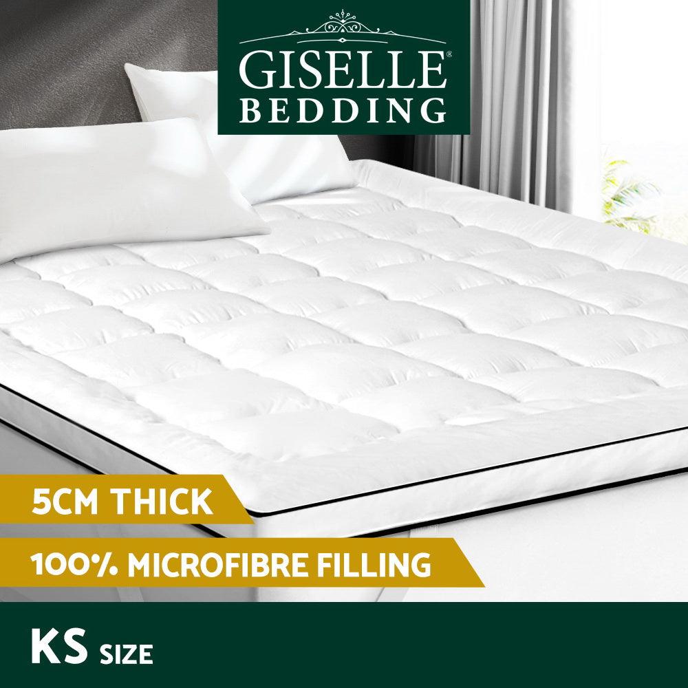 Giselle Bedding Mattress Topper Pillowtop - King Single - Harrogates