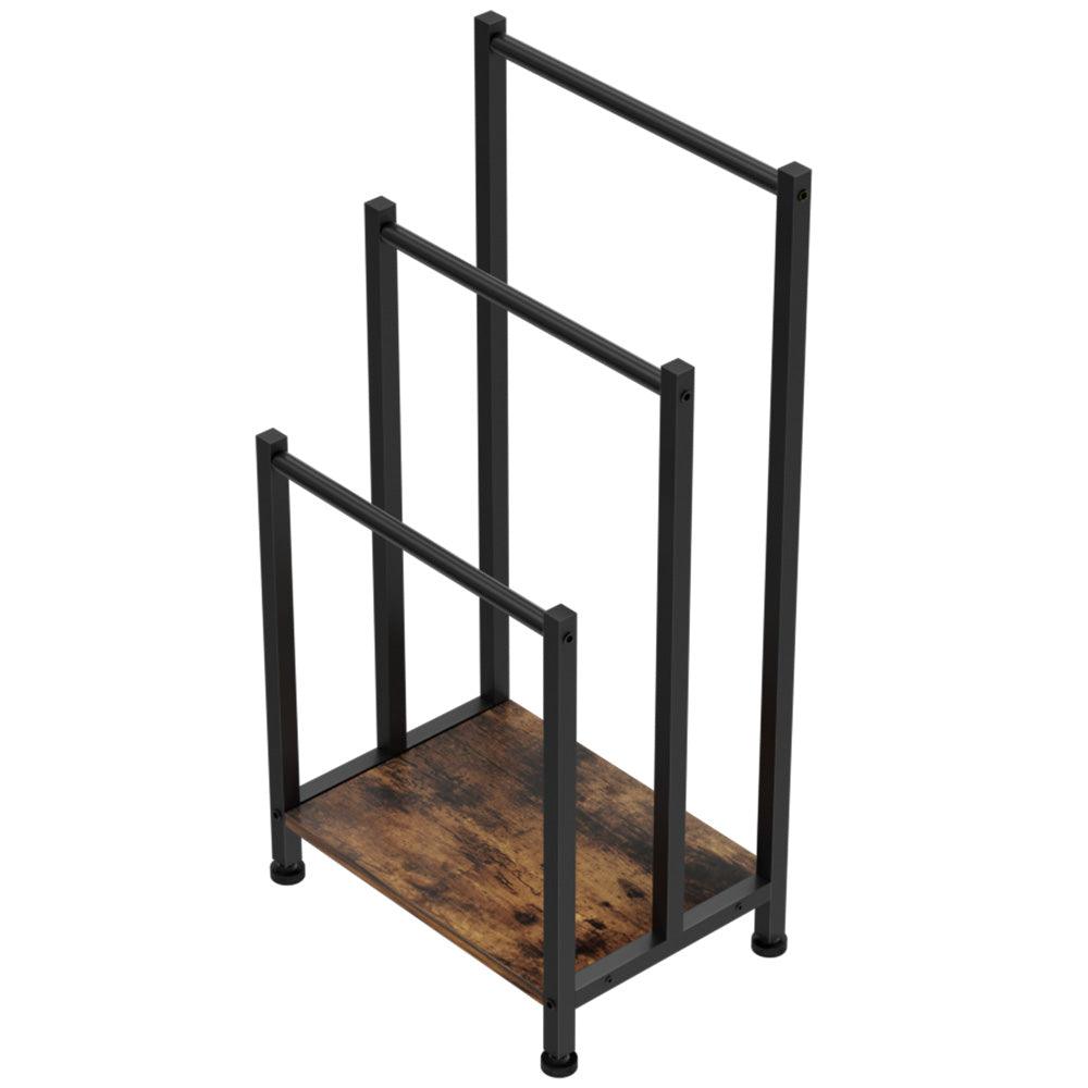 3 Tier Towel Rack Rail Freestanding Holder Bathroom Organizer Laundry Drying Bar - Harrogates