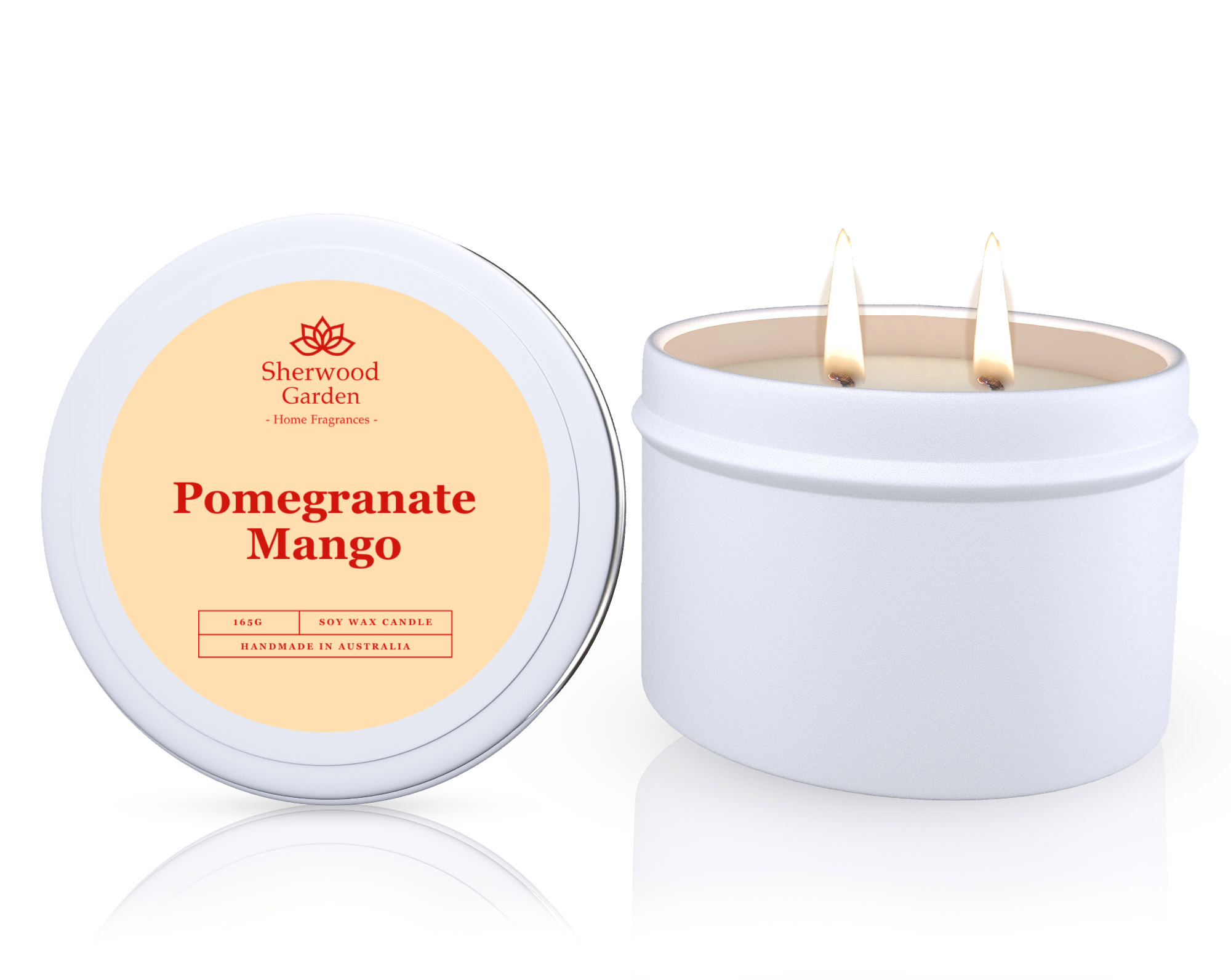 Sherwood Garden Pomegranate Mango Soy Candle Tin 165g