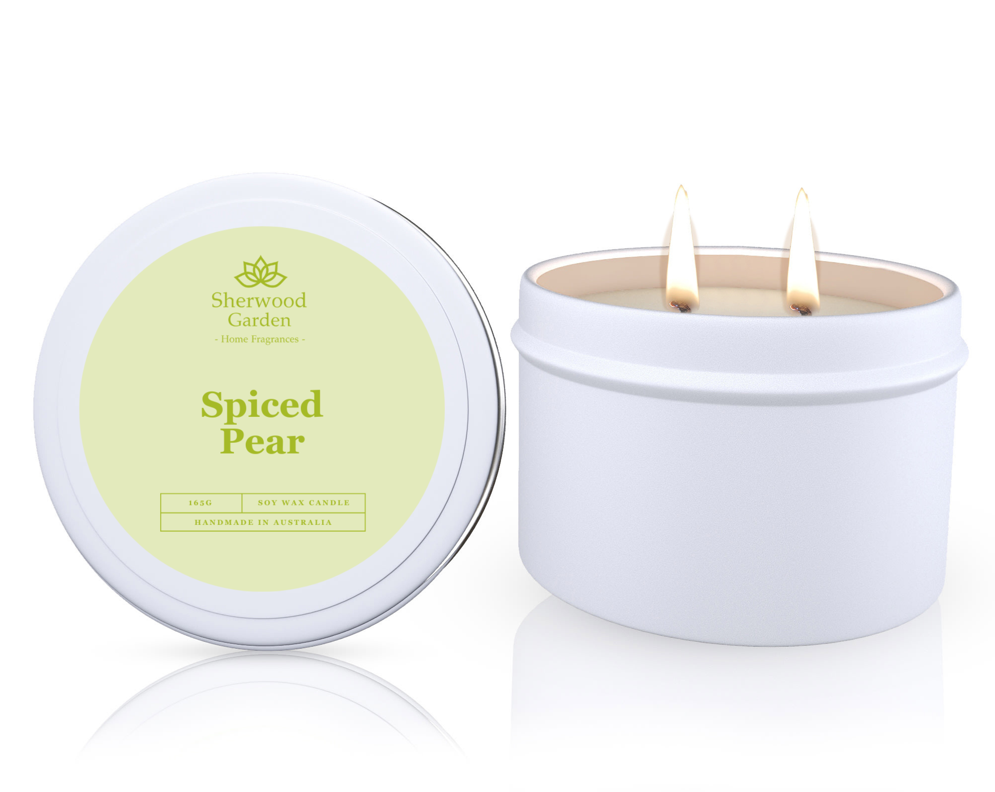 Sherwood Garden Spiced Pear Soy Candle Tin 165g