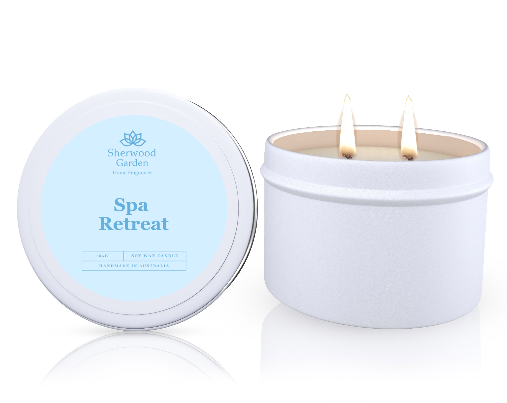 Sherwood Garden Spa Retreat Soy Candle Tin 165g