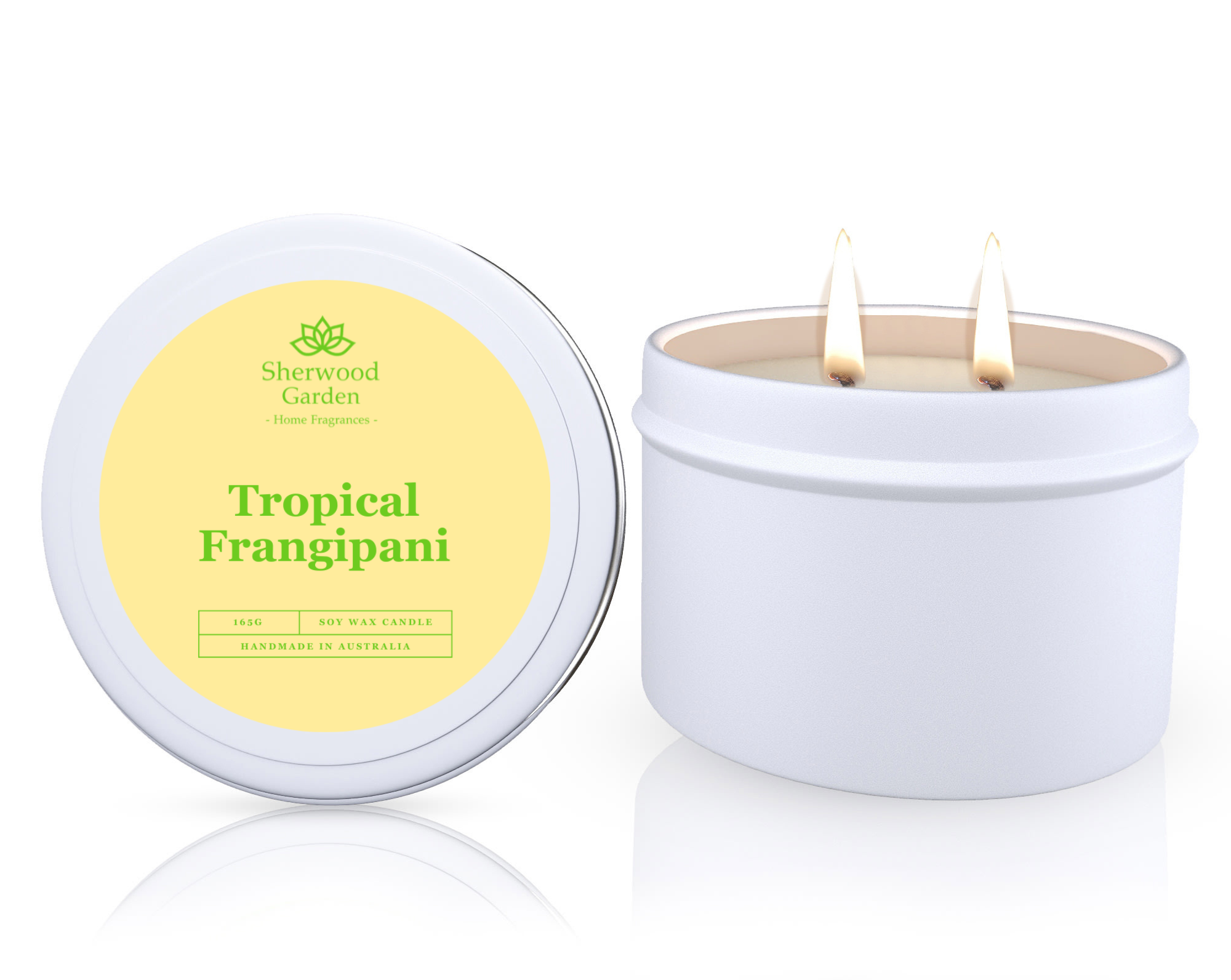Sherwood Garden Tropical Frangipani Soy Candle Tin 165g