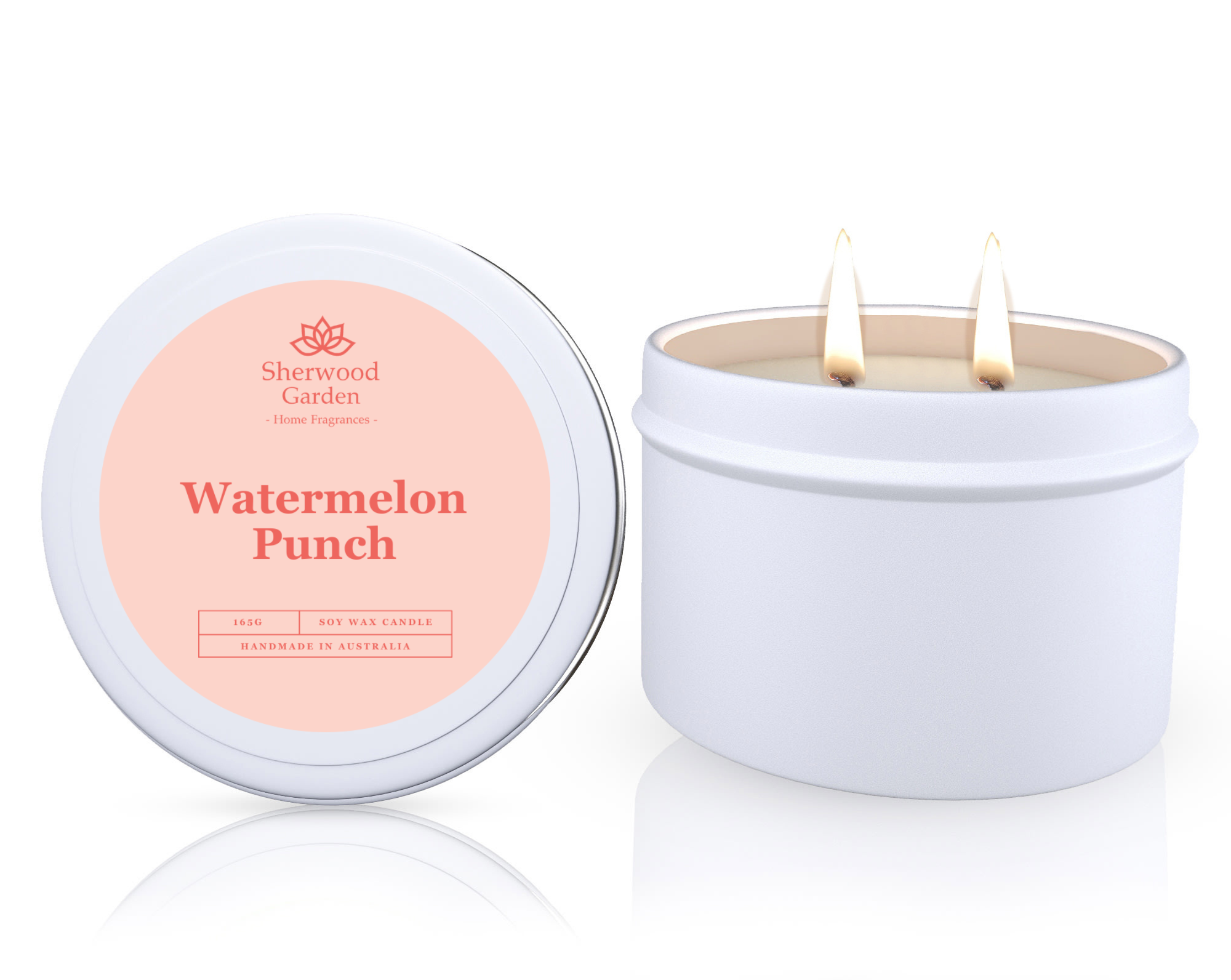 Sherwood Garden Watermelon Punch Soy Candle Tin 165g
