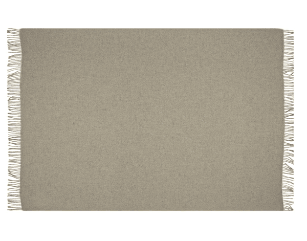Brighton Throw - 100% NZ Wool - Beige - Harrogates