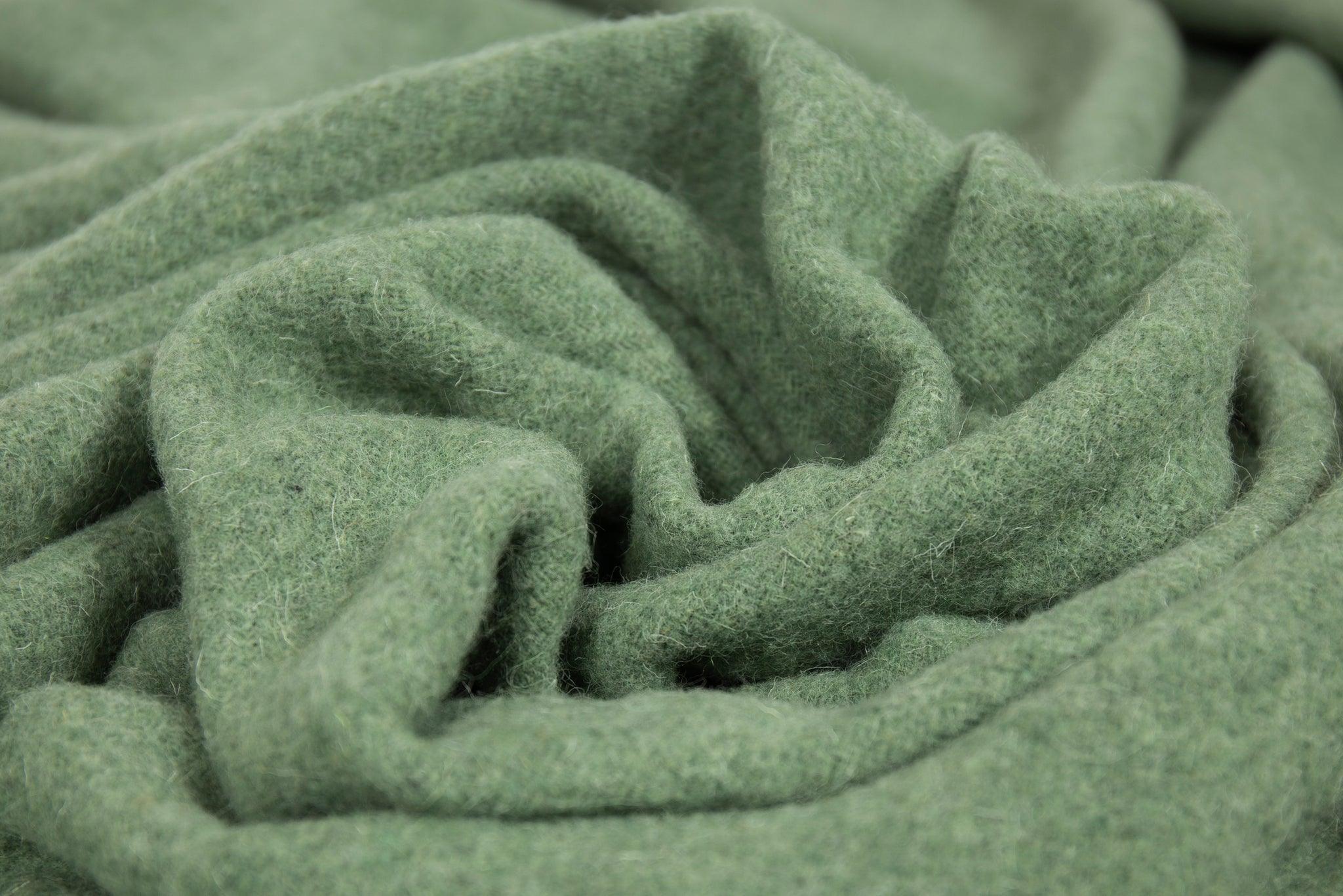 Brighton Throw - 100% NZ Wool - Sage - Harrogates