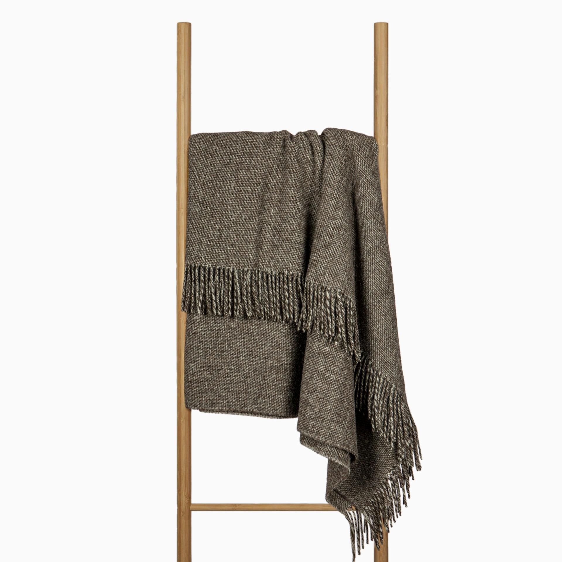 Cambridge Throw - 100% NZ Wool - Natural - Harrogates