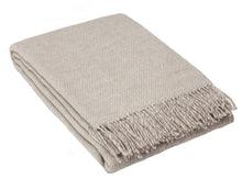Cambridge Throw - 100% NZ Wool - Silver - Harrogates