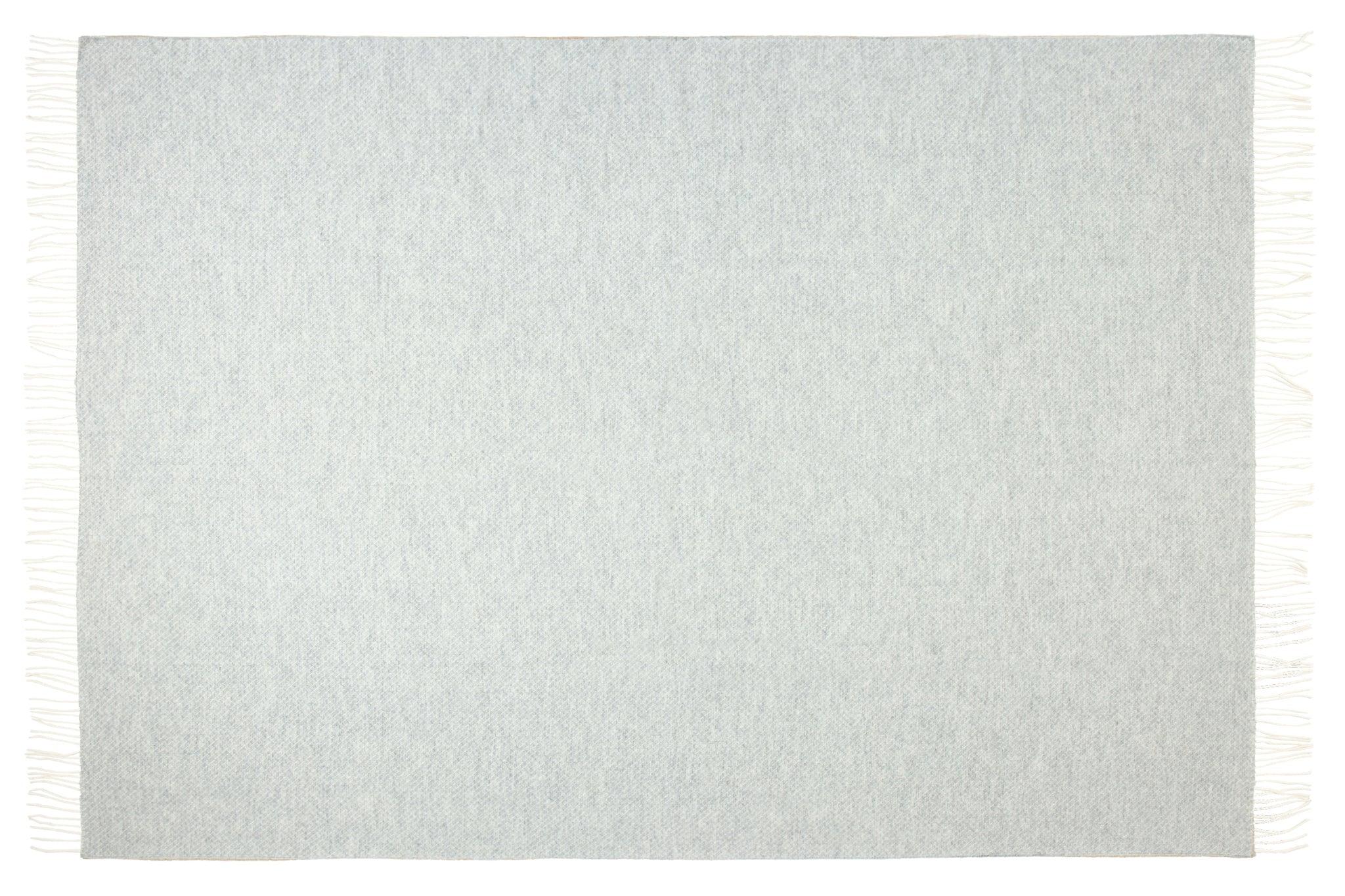 Chiswick Throw - Merino Wool/Cashmere - Light Grey - Harrogates