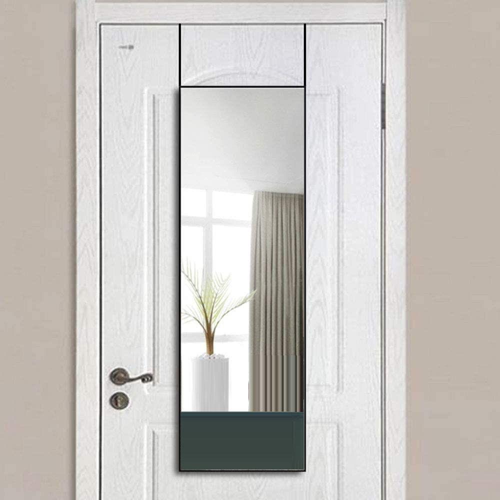 Full-Length Long-Standing Mirror (106 x 35 cm, Black)