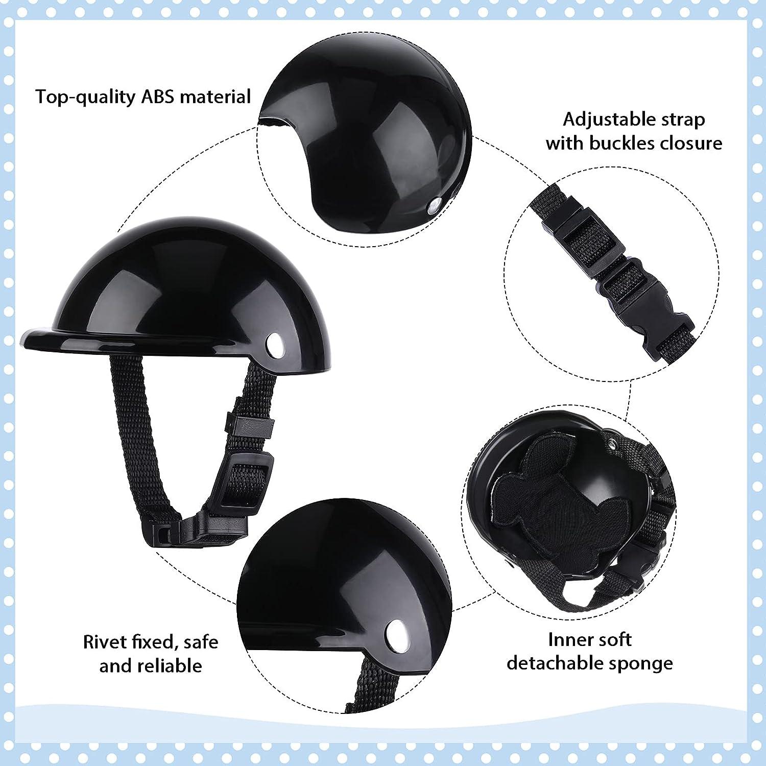 Dog Helmet Goggles, Small Size, Black - Harrogates