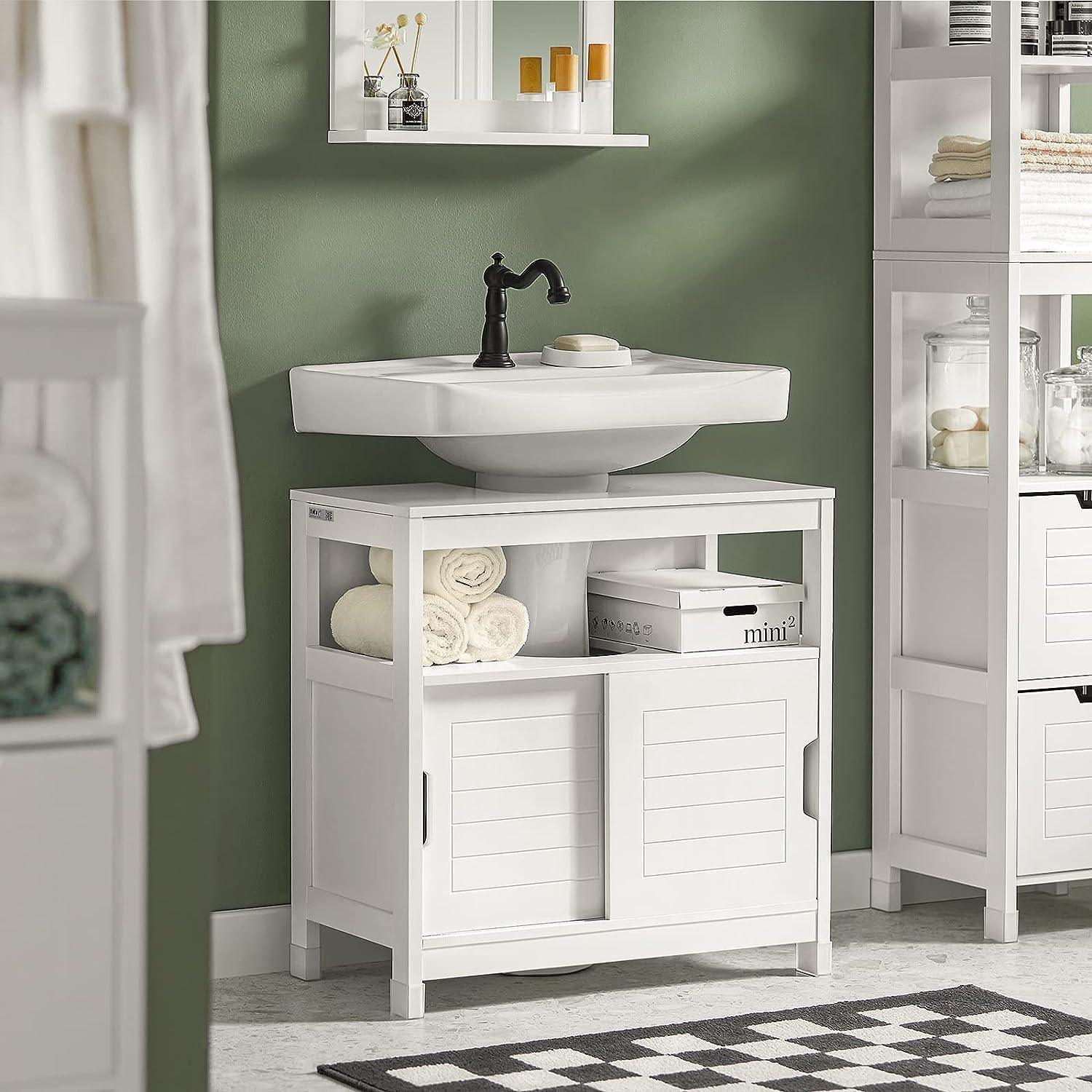 Vanity Unit Bathroom Furniture, White - Harrogates
