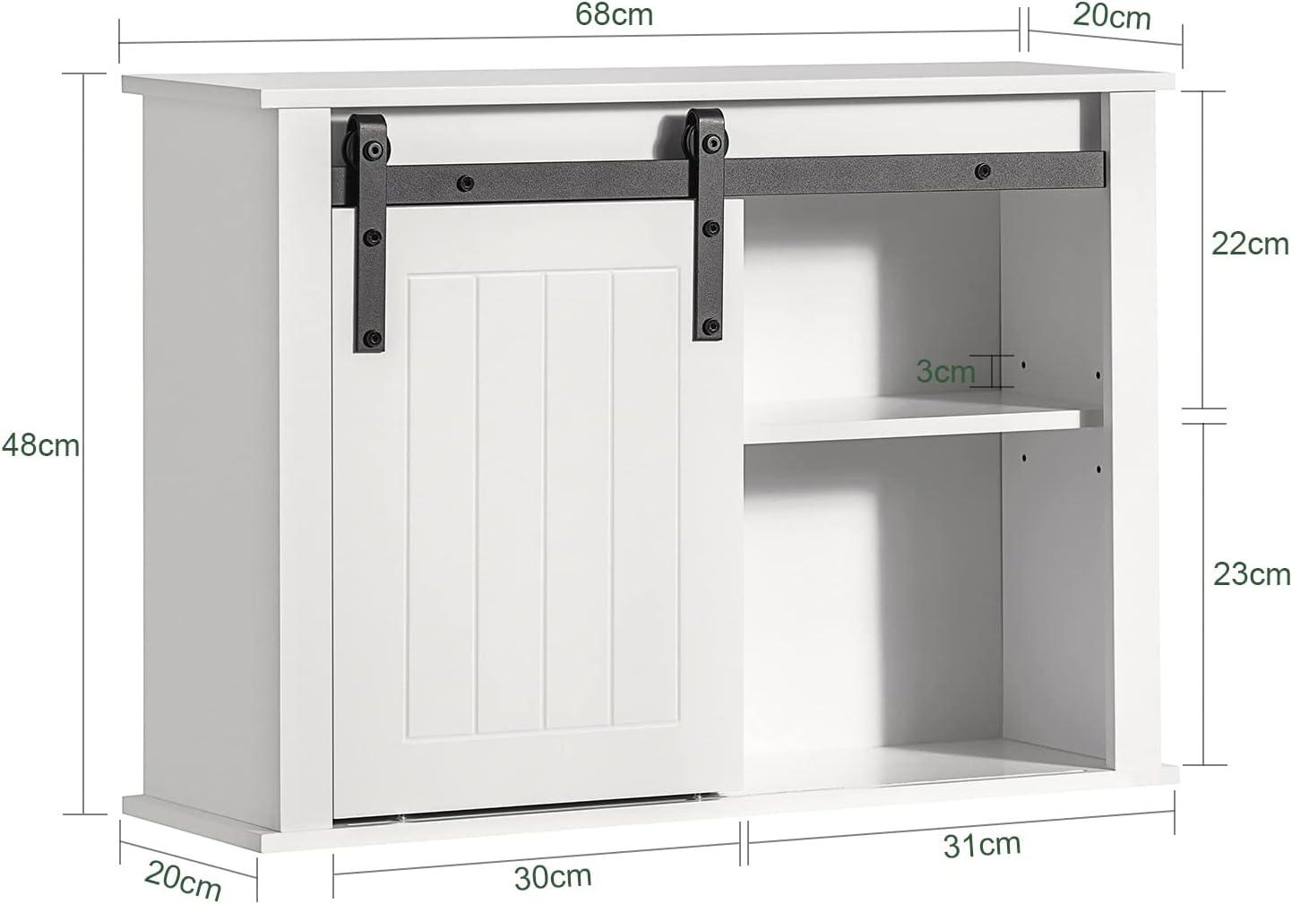 Bathroom Wall Cabinet Storage Cupboard - Harrogates