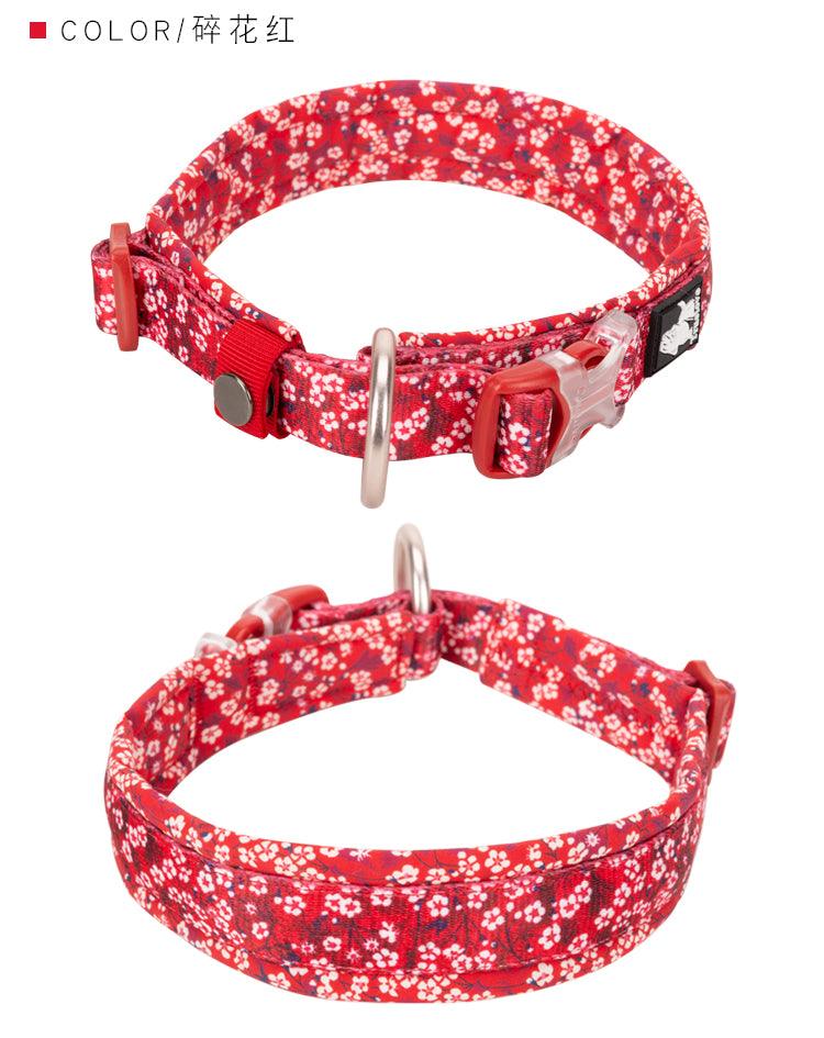 Floral Collar Poppy Red 2XS - Harrogates