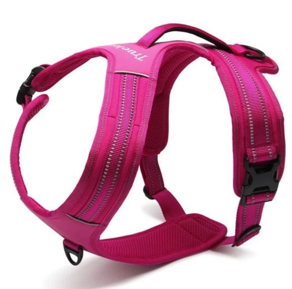 Reflective Heavy Duty Harness Pink L - Harrogates