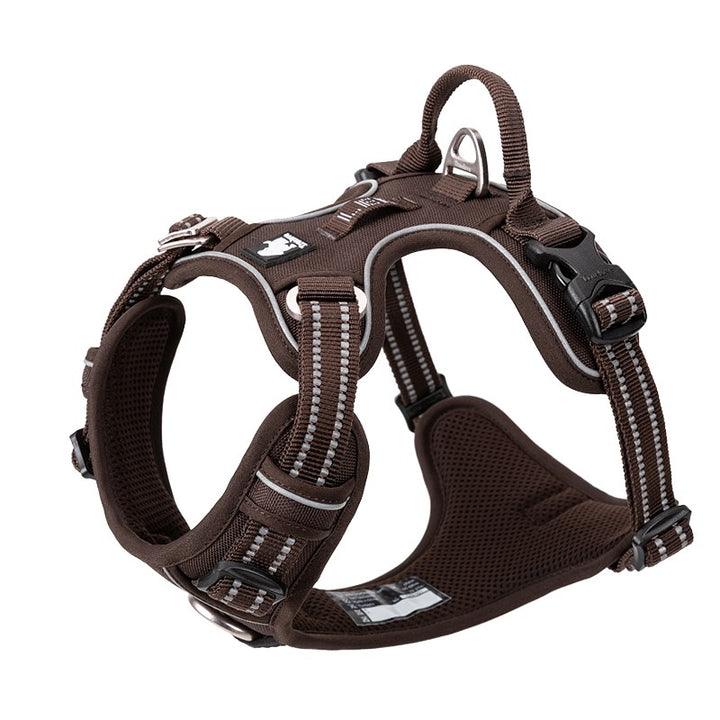 No Pull Harness Brown M - Harrogates