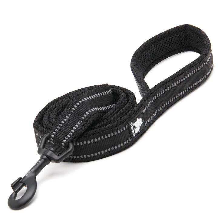 Reflective Pet Leash 2 meters Black M - Harrogates
